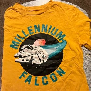Youth XL Yellow Millennium Falcon Gap tee